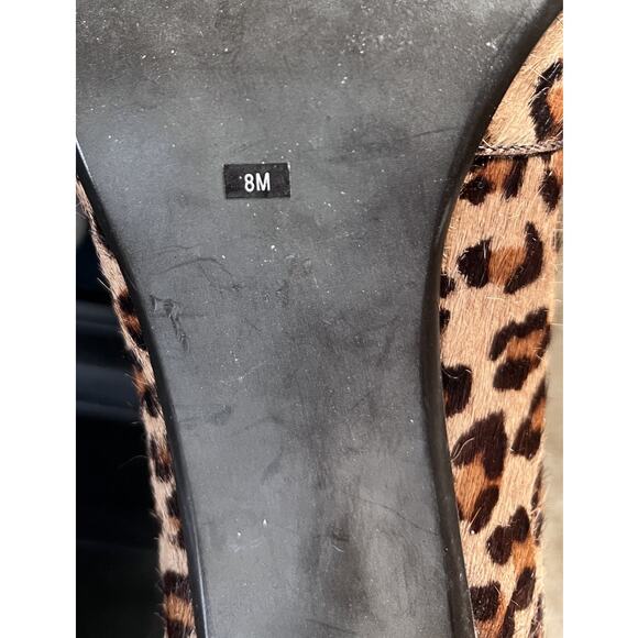 Franco Sarto Leopard Calf Hair Pointy Toe Dress Heels - Size 8M - Picture 6 of 6